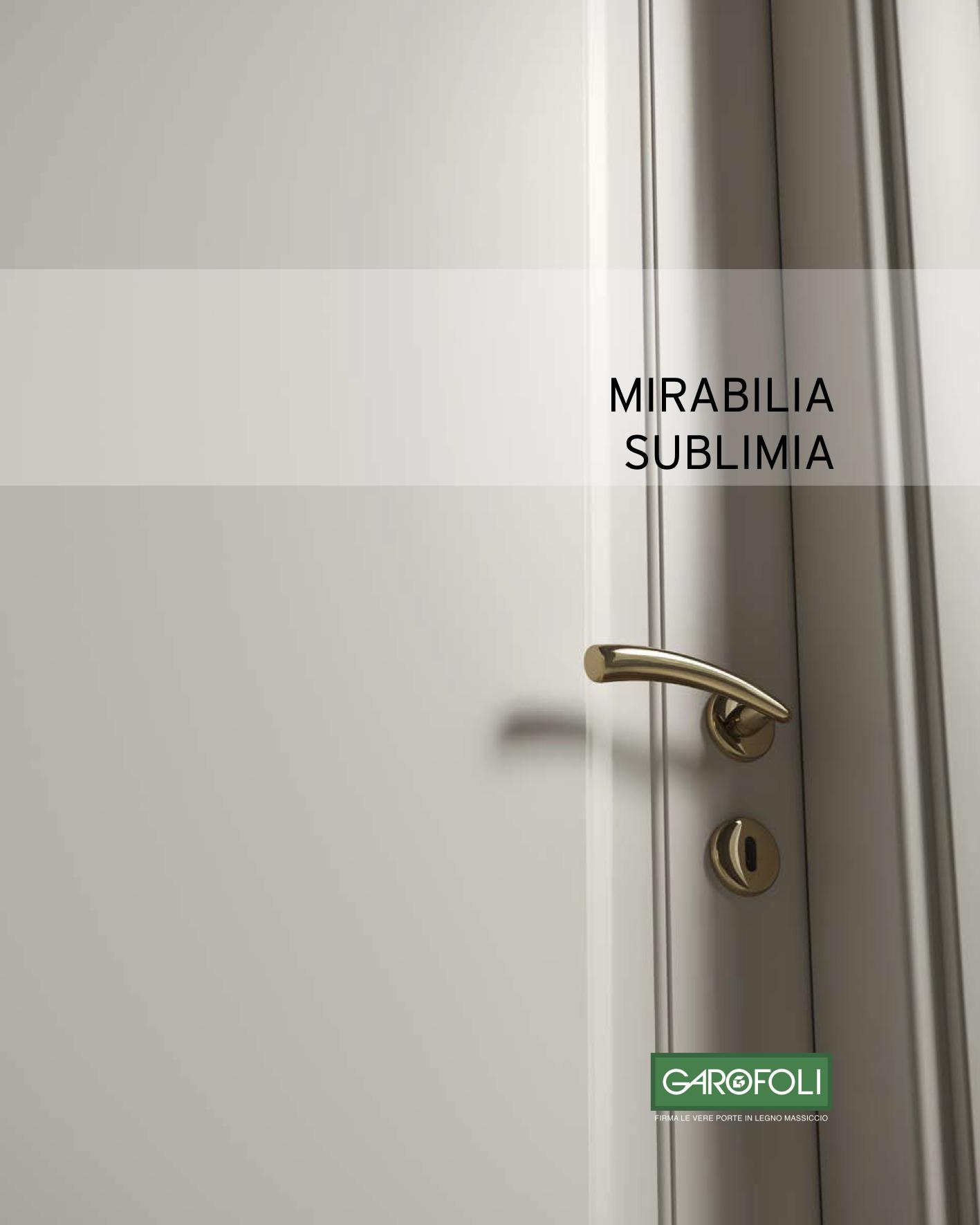 Каталог Garofoli Mirabilia Sublimia